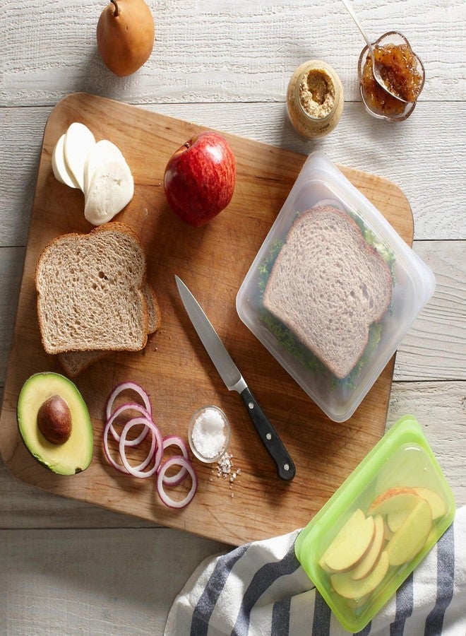 Top Chef Reusable Silicone Food Storage Bag Containers, Airtight Seal Leakproof Freezer Bags for Snack, Sous Vide, Liquids, Fresh Lunch Preservation, Microwave Safe (750ml, 2 Pack) - Image 4